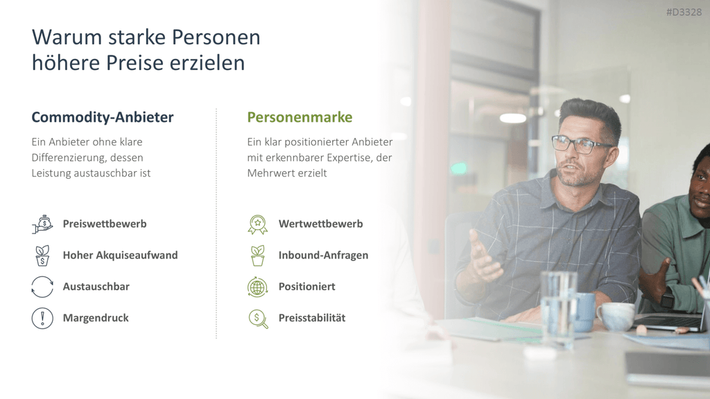 Personal Branding / Thought Leadership PowerPoint-Vorlage