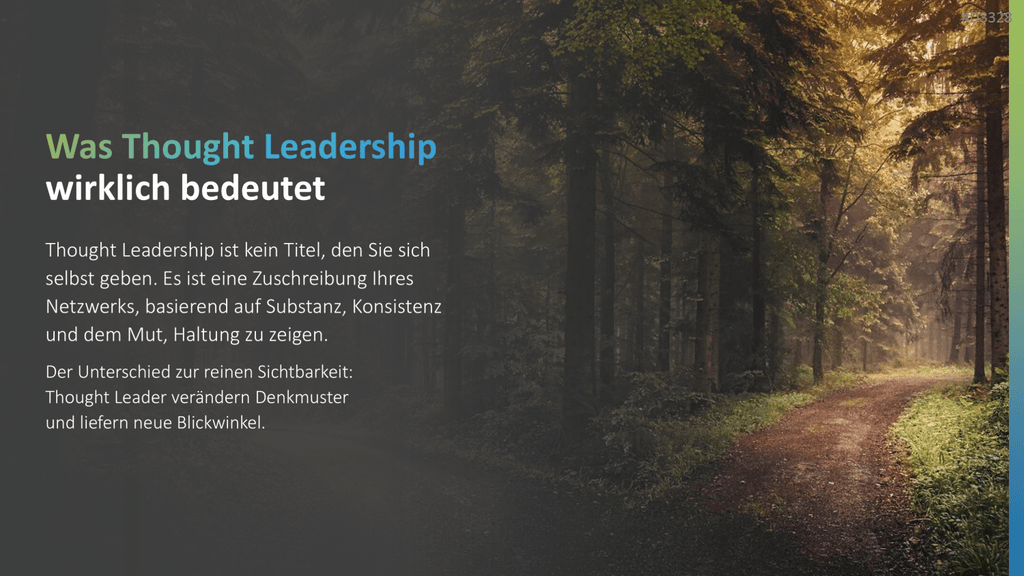 Personal Branding / Thought Leadership PowerPoint-Vorlage