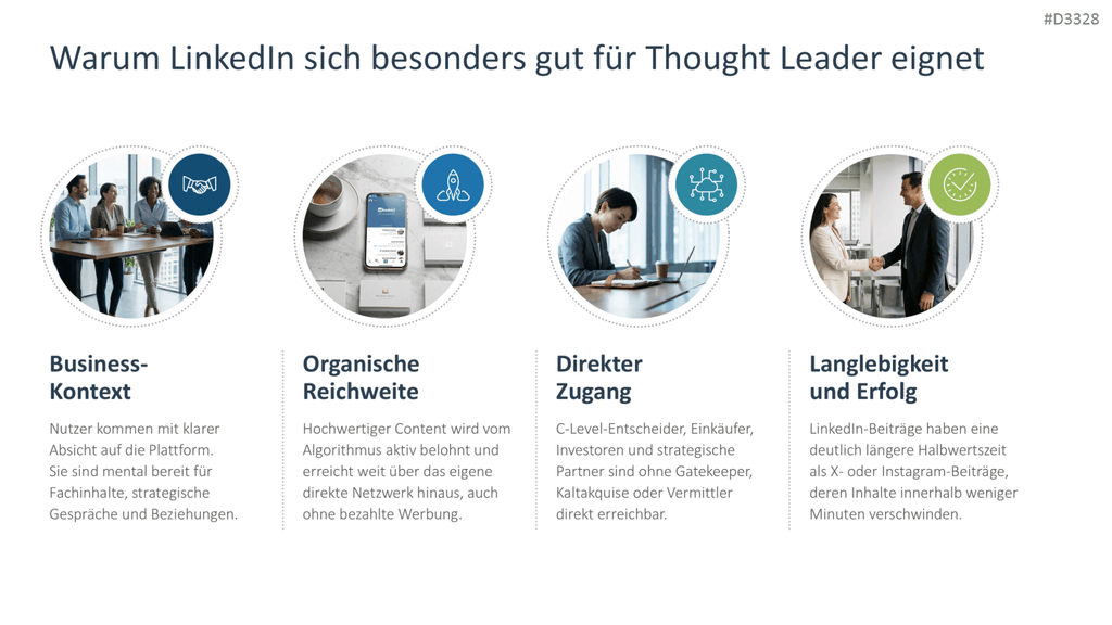 Personal Branding / Thought Leadership PowerPoint-Vorlage