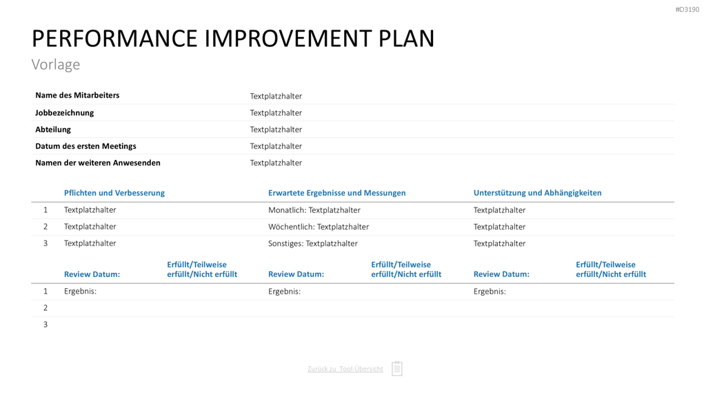 Personalmanagement-Toolbox PowerPoint-Vorlage