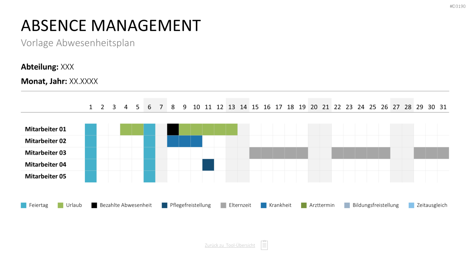 Personalmanagement-Toolbox PowerPoint-Vorlage