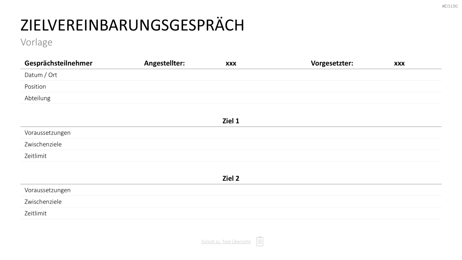 Personalmanagement-Toolbox PowerPoint-Vorlage