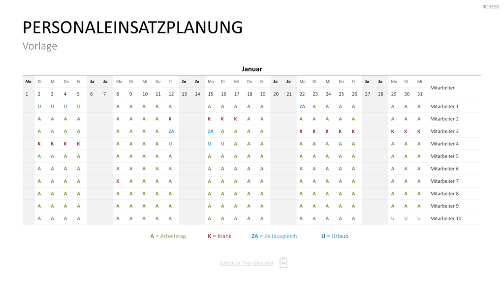 Personalmanagement-Toolbox PowerPoint-Vorlage