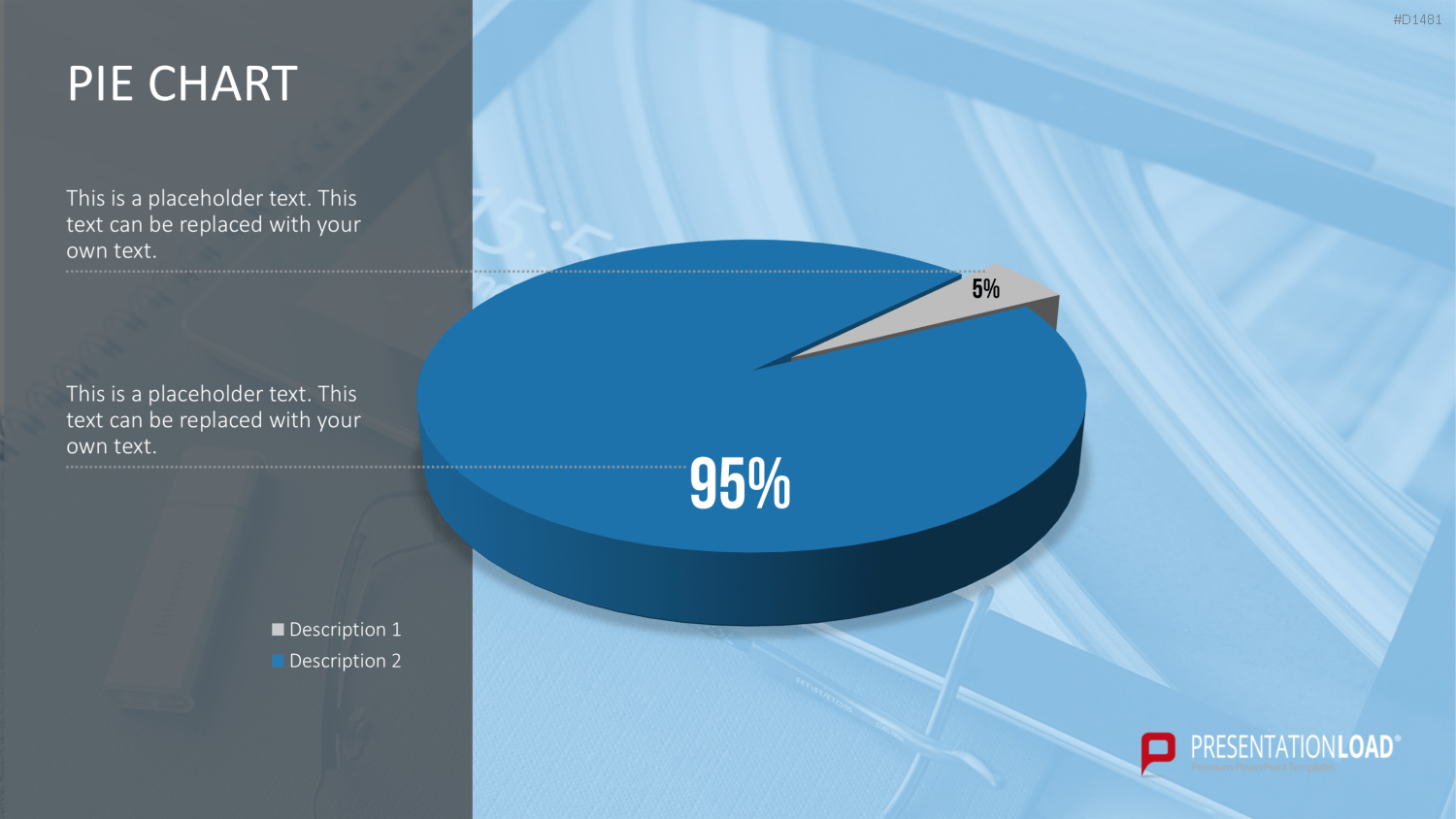 Kuchendiagramm-Toolbox PowerPoint-Vorlage