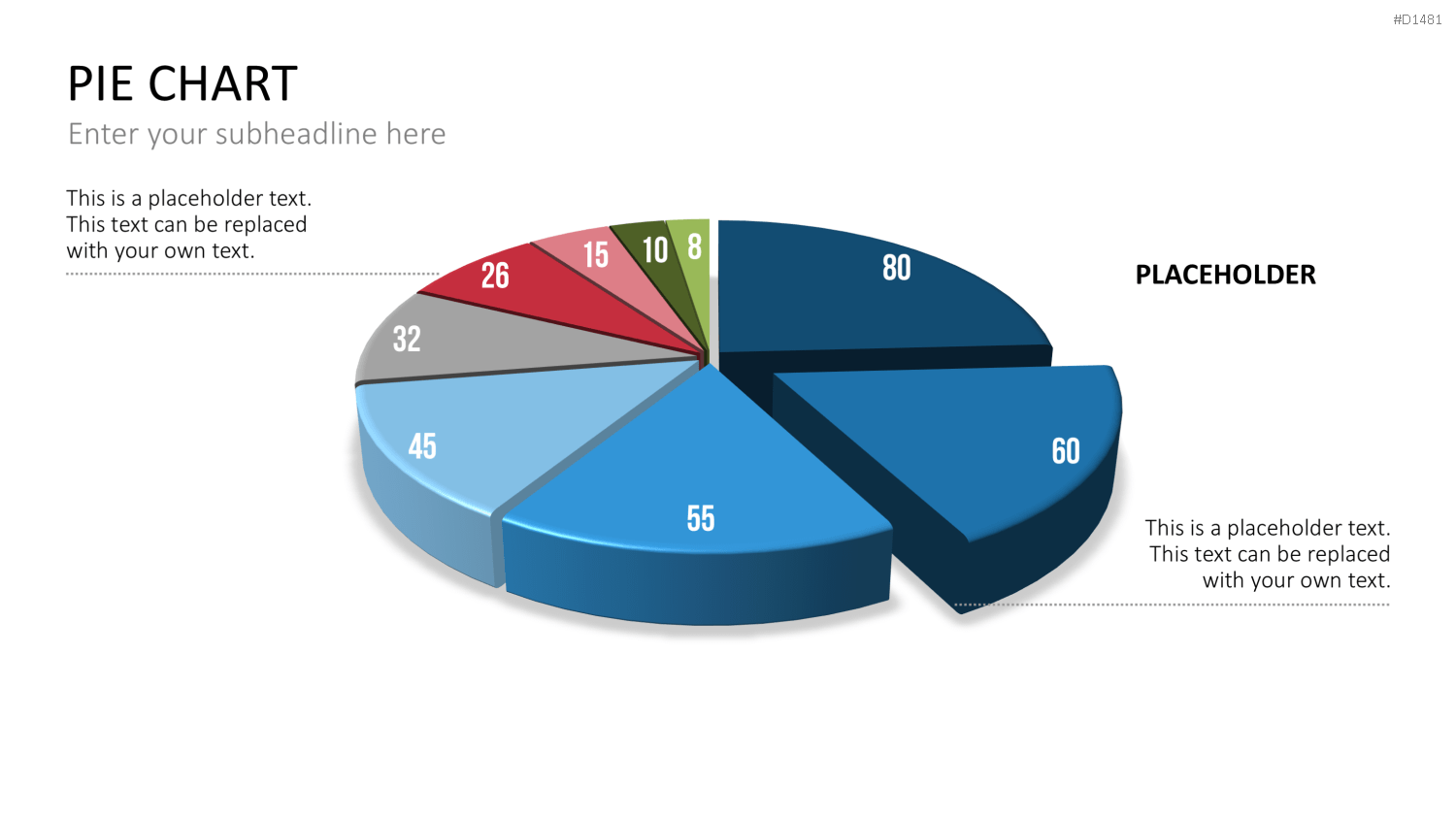Kuchendiagramm-Toolbox PowerPoint-Vorlage