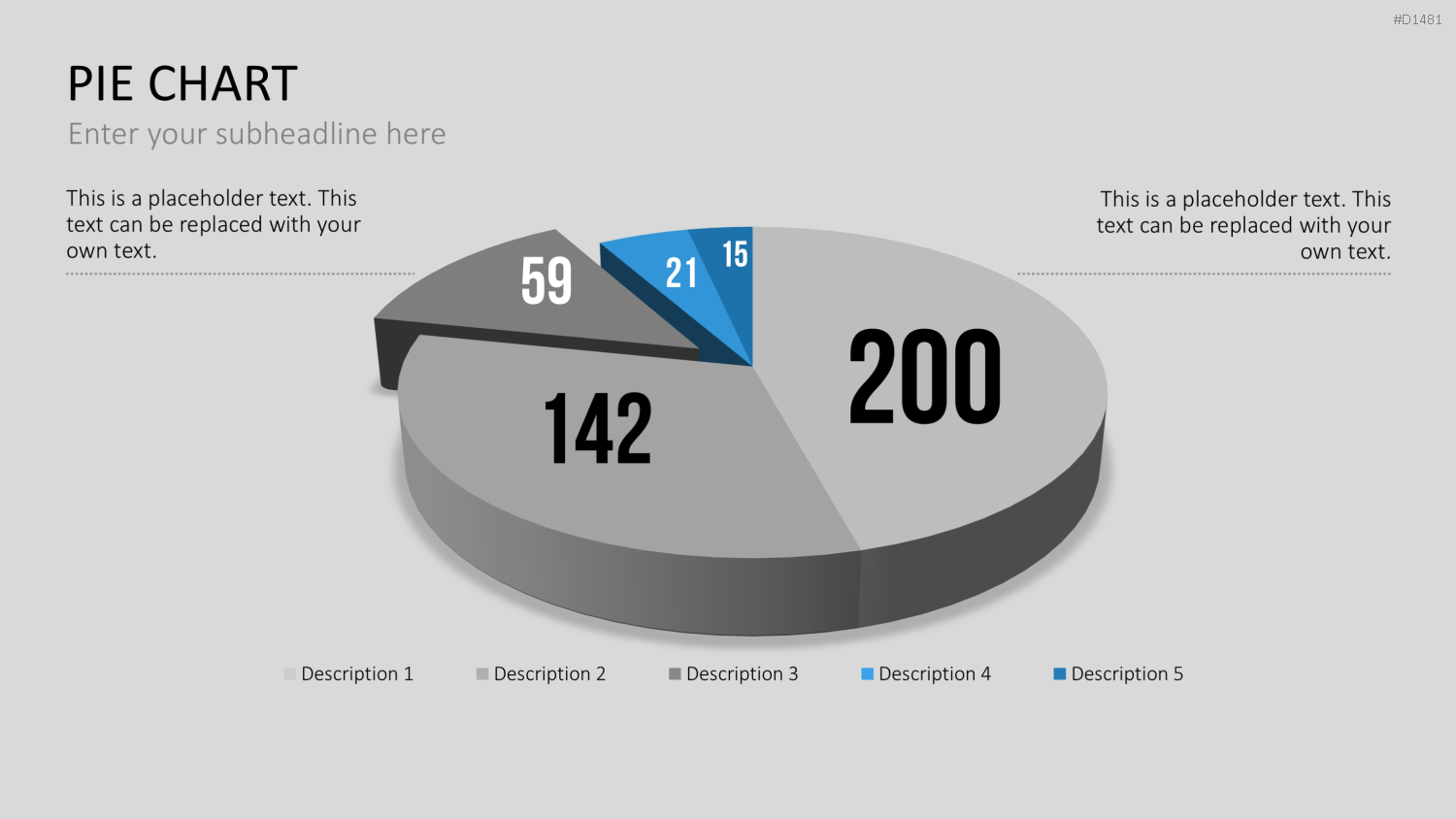 Kuchendiagramm-Toolbox PowerPoint-Vorlage