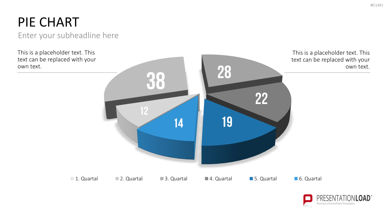Kuchendiagramm-Toolbox PowerPoint-Vorlage