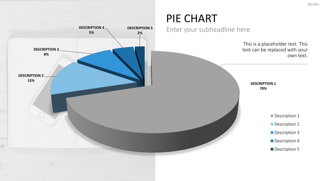 Kuchendiagramm-Toolbox PowerPoint-Vorlage