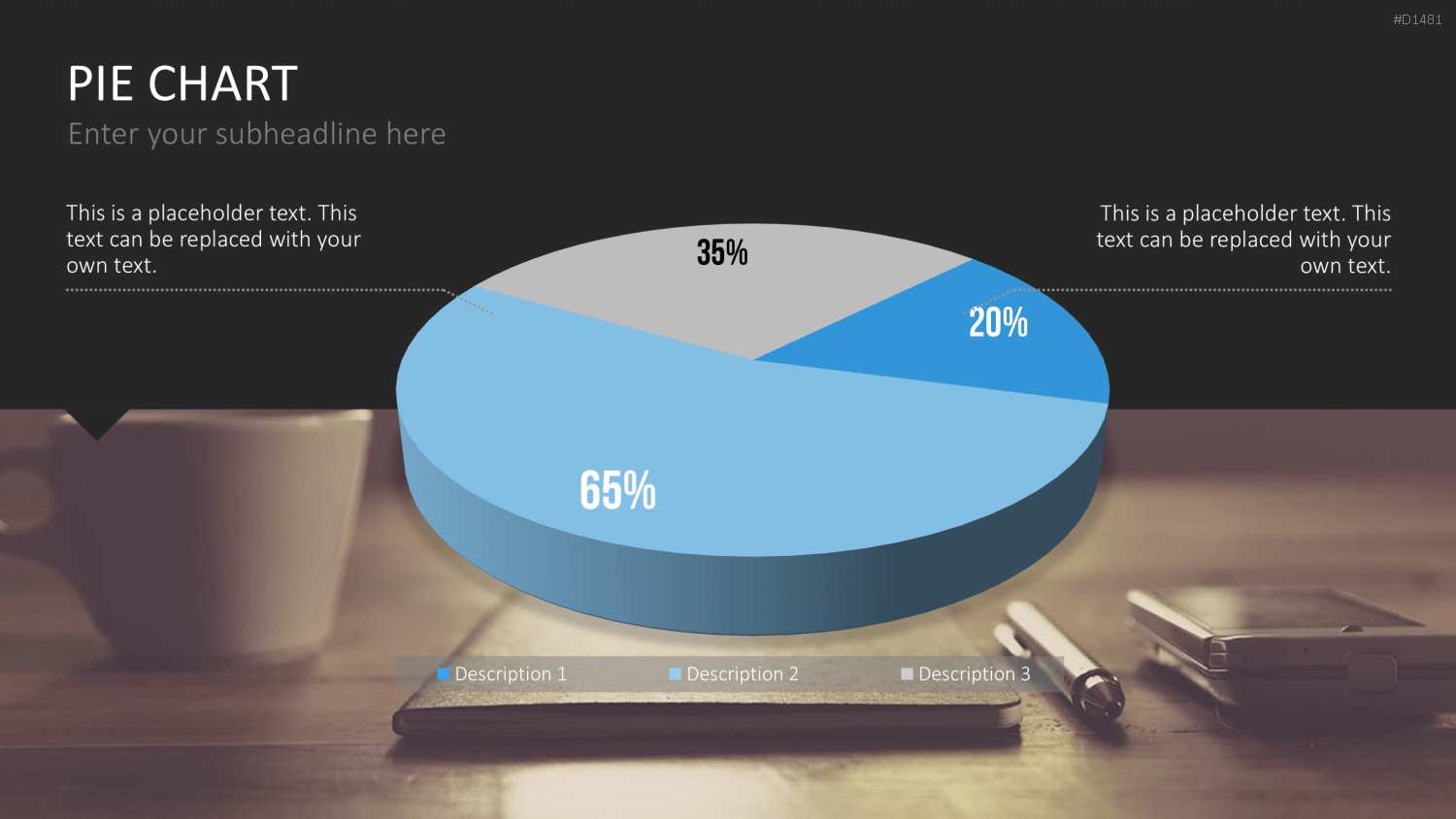 Kuchendiagramm-Toolbox PowerPoint-Vorlage