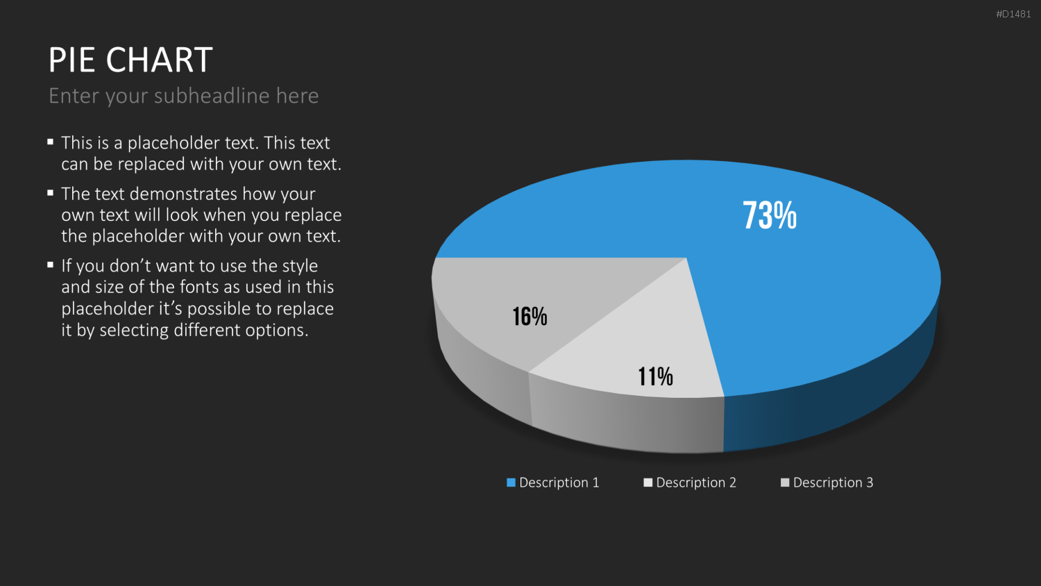 Kuchendiagramm-Toolbox PowerPoint-Vorlage