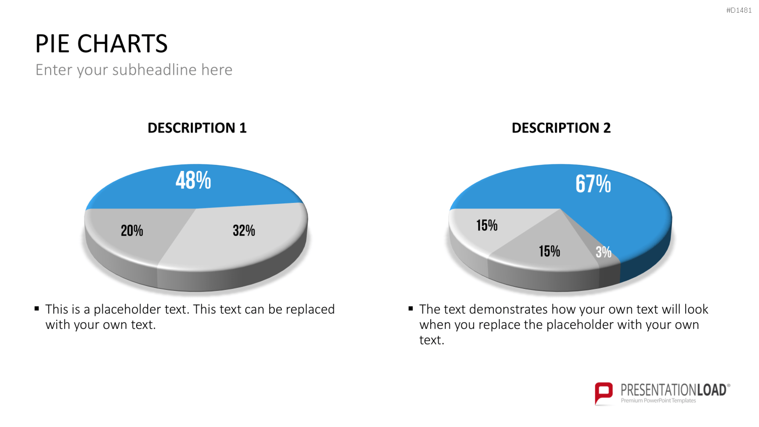 Kuchendiagramm-Toolbox PowerPoint-Vorlage