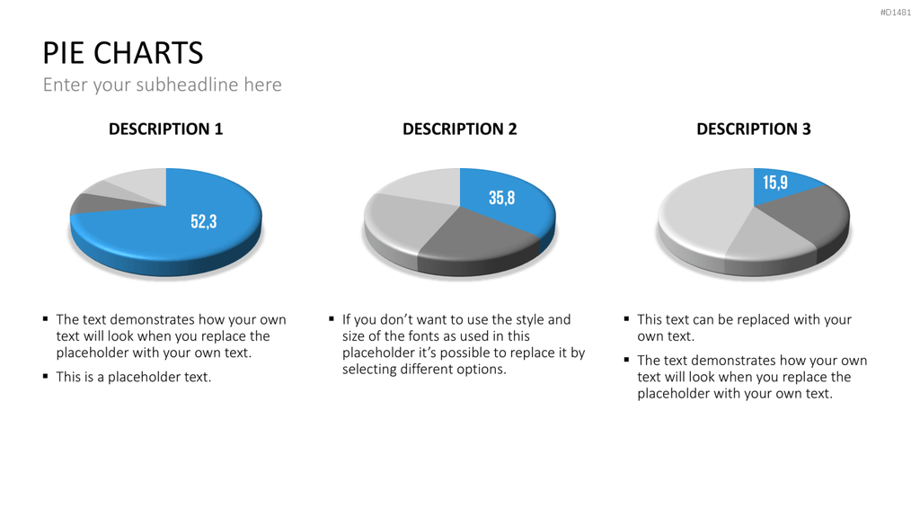 Kuchendiagramm-Toolbox PowerPoint-Vorlage