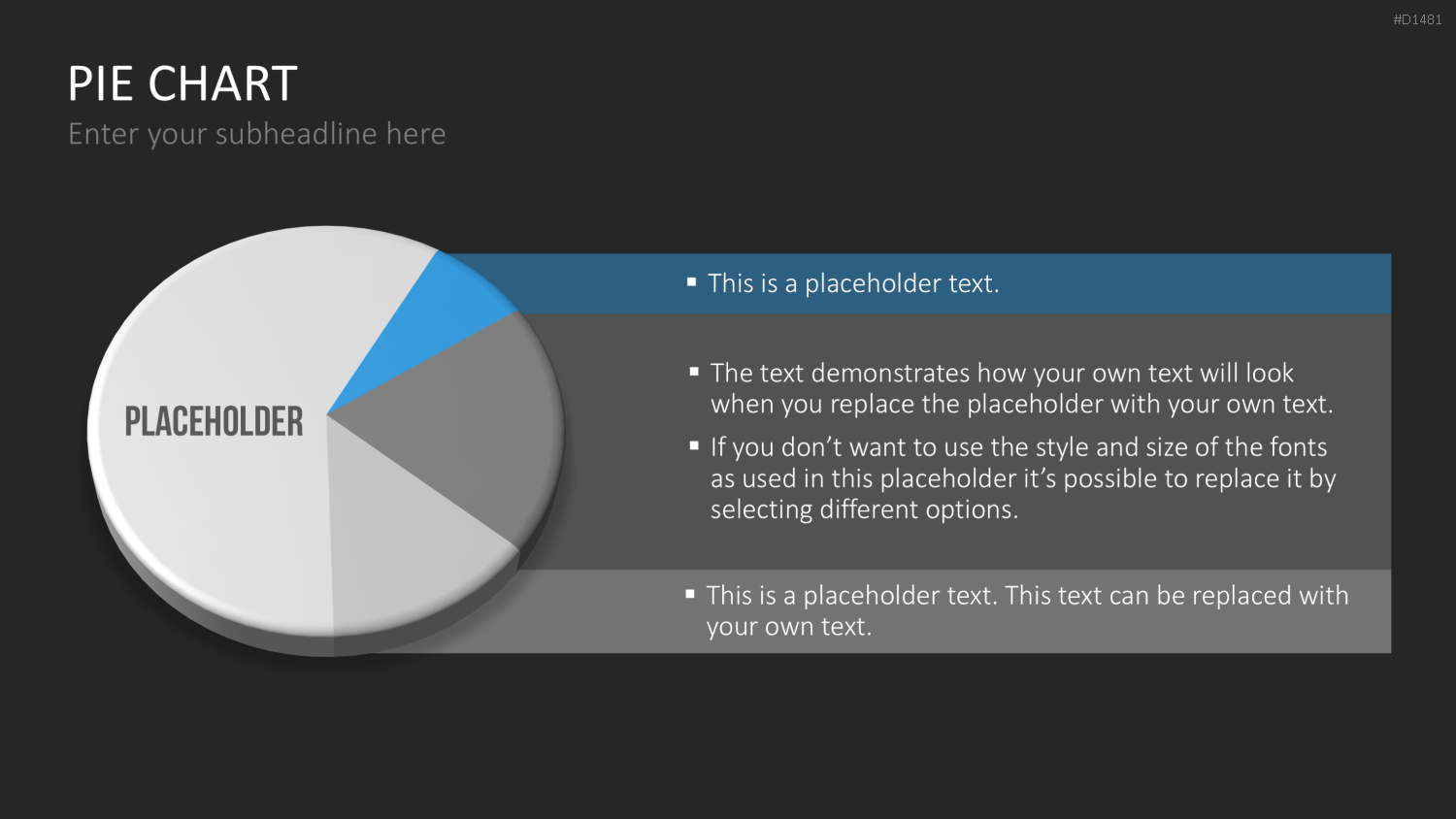 Kuchendiagramm-Toolbox PowerPoint-Vorlage
