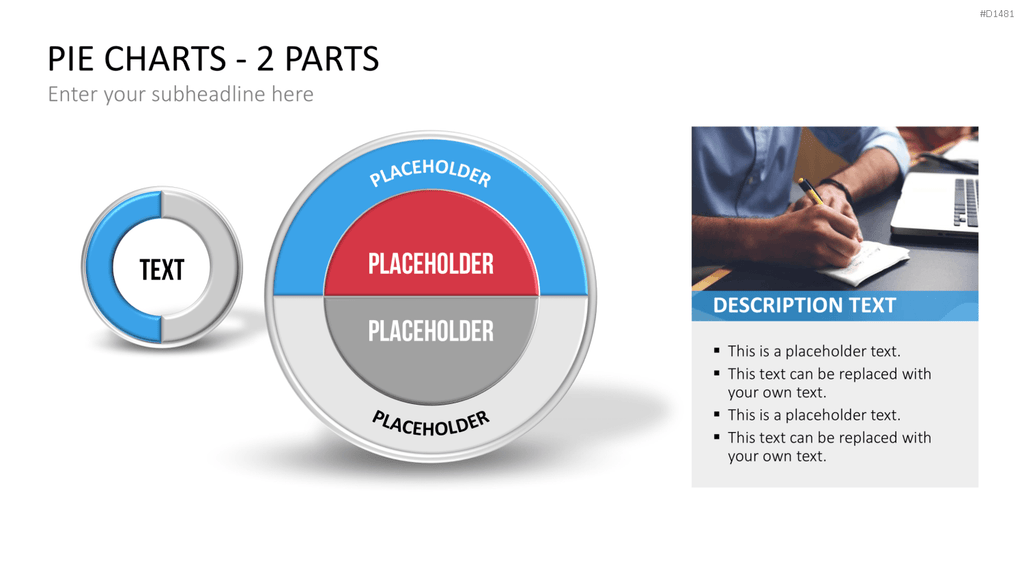 Kuchendiagramm-Toolbox PowerPoint-Vorlage