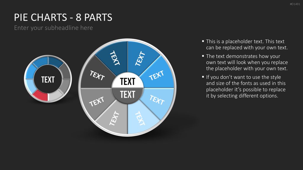 Kuchendiagramm-Toolbox PowerPoint-Vorlage