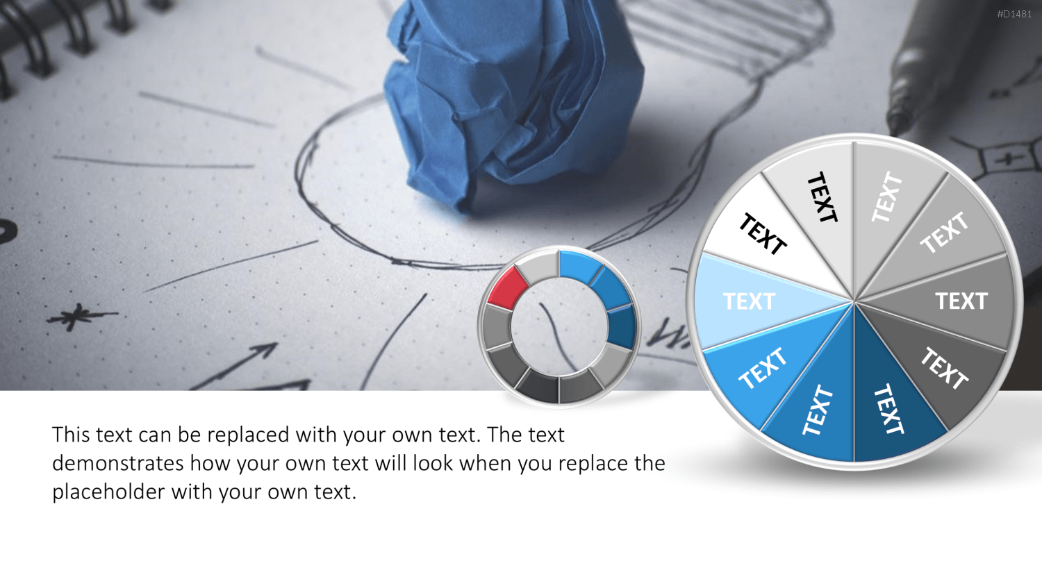 Kuchendiagramm-Toolbox PowerPoint-Vorlage