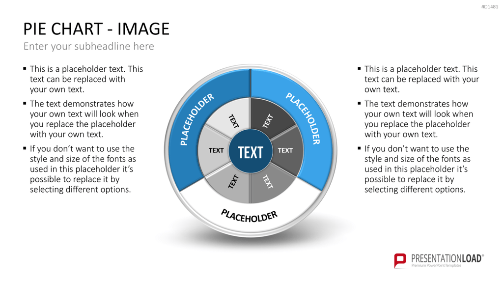 Kuchendiagramm-Toolbox PowerPoint-Vorlage