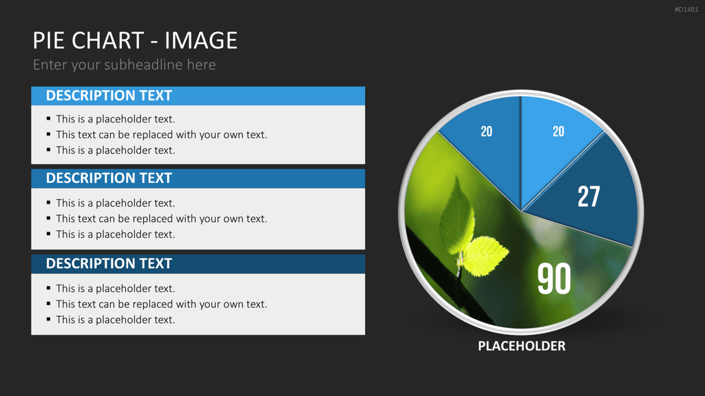 Kuchendiagramm-Toolbox PowerPoint-Vorlage