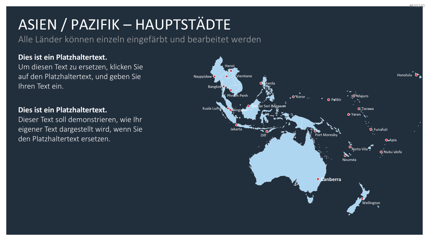 Asien - Pazifik PowerPoint-Vorlage