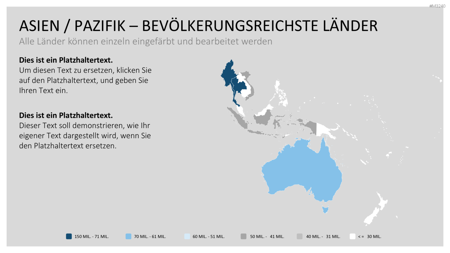 Asien - Pazifik PowerPoint-Vorlage