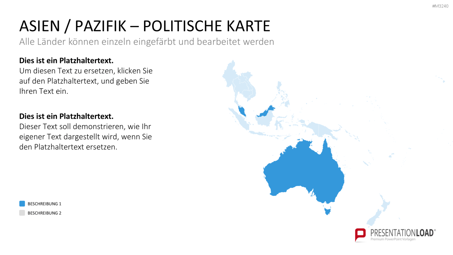 Asien - Pazifik PowerPoint-Vorlage