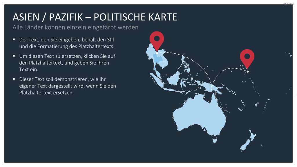 Asien - Pazifik PowerPoint-Vorlage