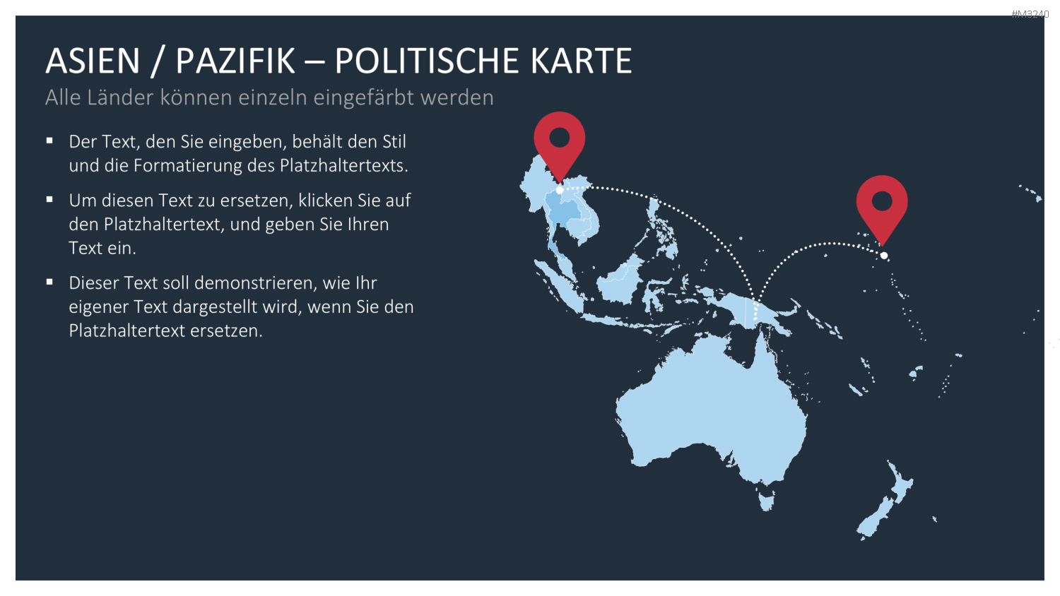 Asien - Pazifik PowerPoint-Vorlage