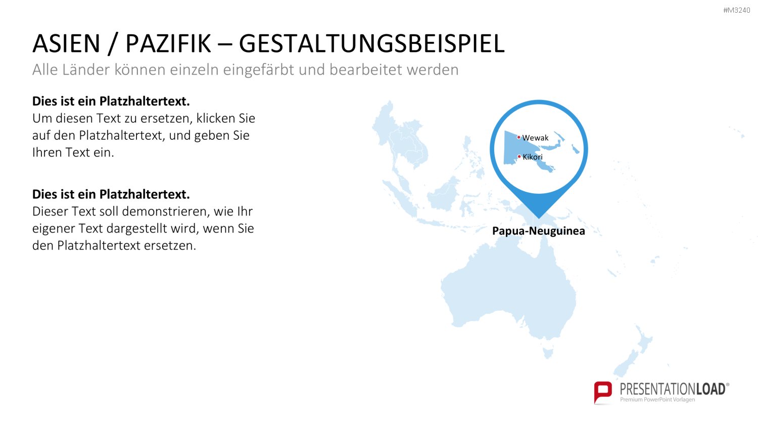 Asien - Pazifik PowerPoint-Vorlage
