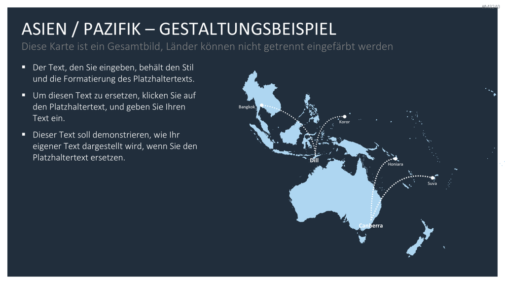 Asien - Pazifik PowerPoint-Vorlage