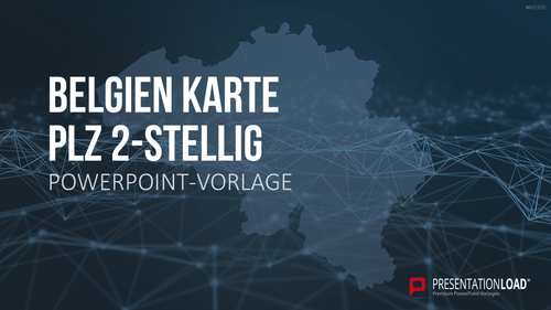 Belgien - PLZ (2-stellig) PowerPoint-Vorlage