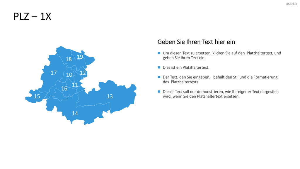 Belgien - PLZ (2-stellig) PowerPoint-Vorlage