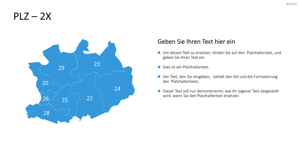 Belgien - PLZ (2-stellig) PowerPoint-Vorlage
