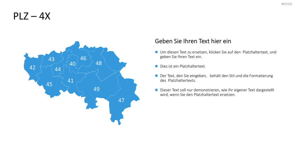 Belgien - PLZ (2-stellig) PowerPoint-Vorlage