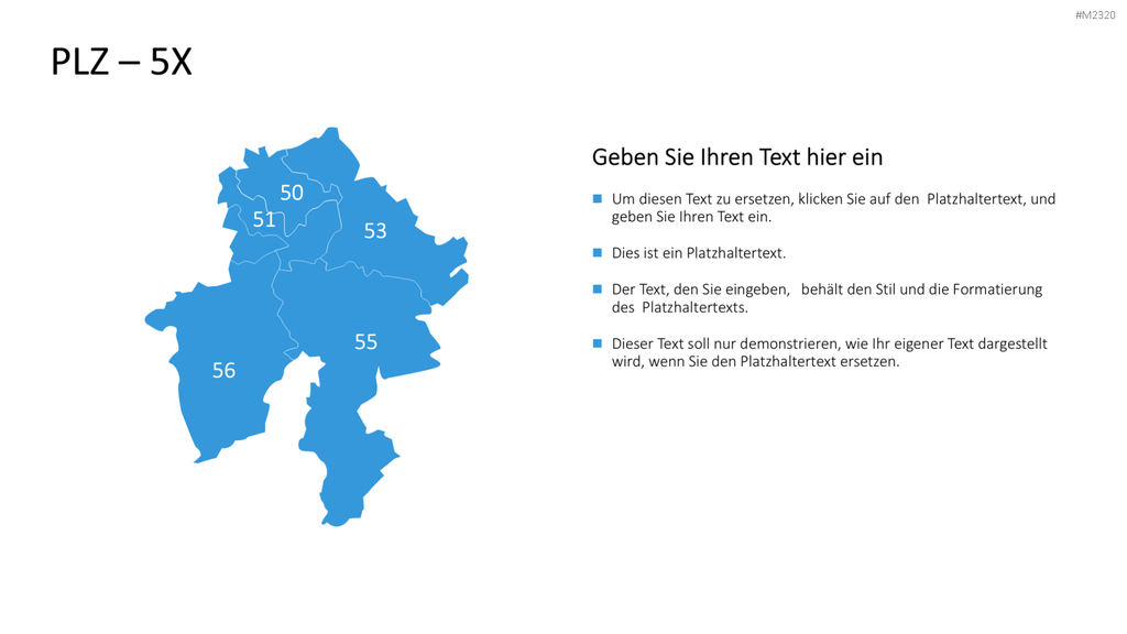 Belgien - PLZ (2-stellig) PowerPoint-Vorlage