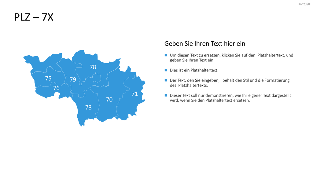 Belgien - PLZ (2-stellig) PowerPoint-Vorlage