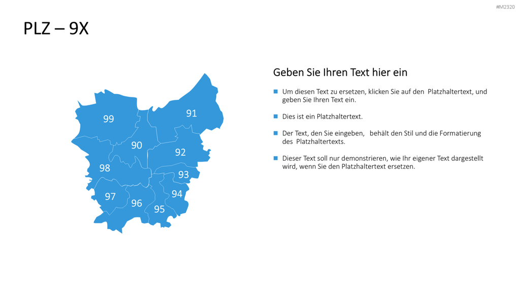 Belgien - PLZ (2-stellig) PowerPoint-Vorlage
