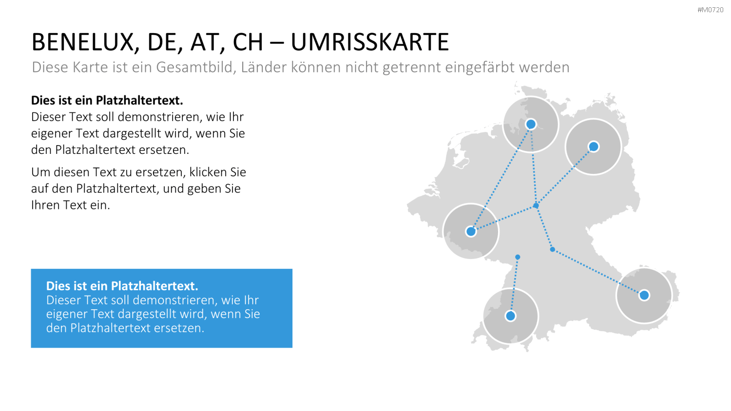 Benelux, Deutschland, Österreich, Schweiz PowerPoint-Vorlage