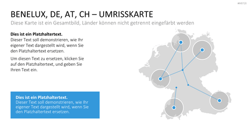 Benelux, Deutschland, Österreich, Schweiz PowerPoint-Vorlage