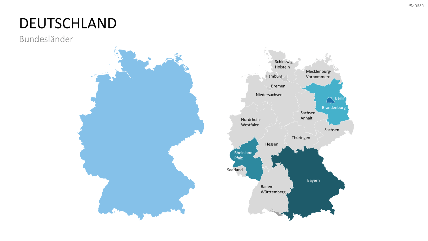 Deutschland Landkreise PowerPoint-Vorlage