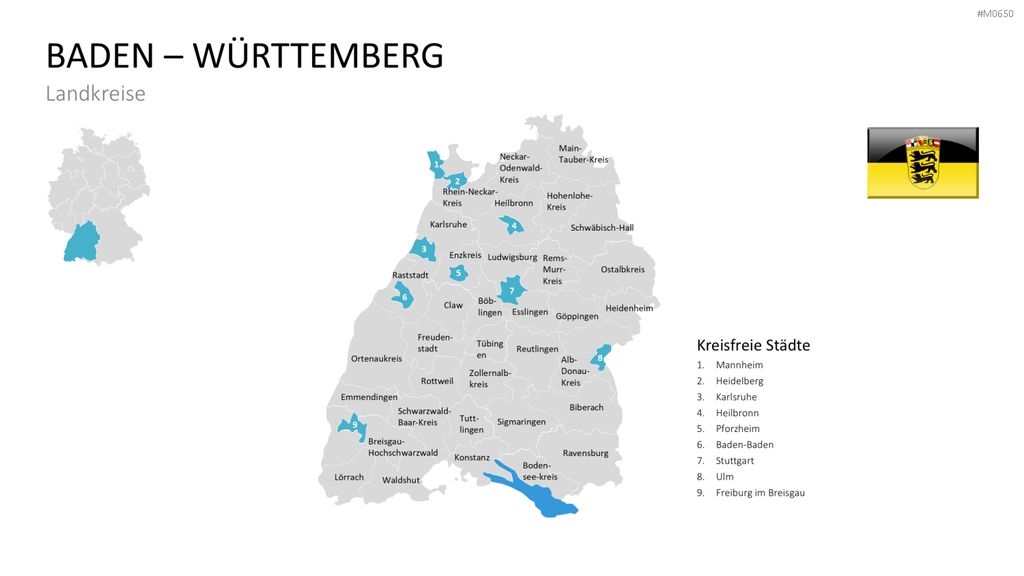 Deutschland Landkreise PowerPoint-Vorlage