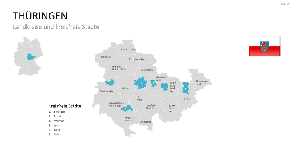 Deutschland Landkreise PowerPoint-Vorlage