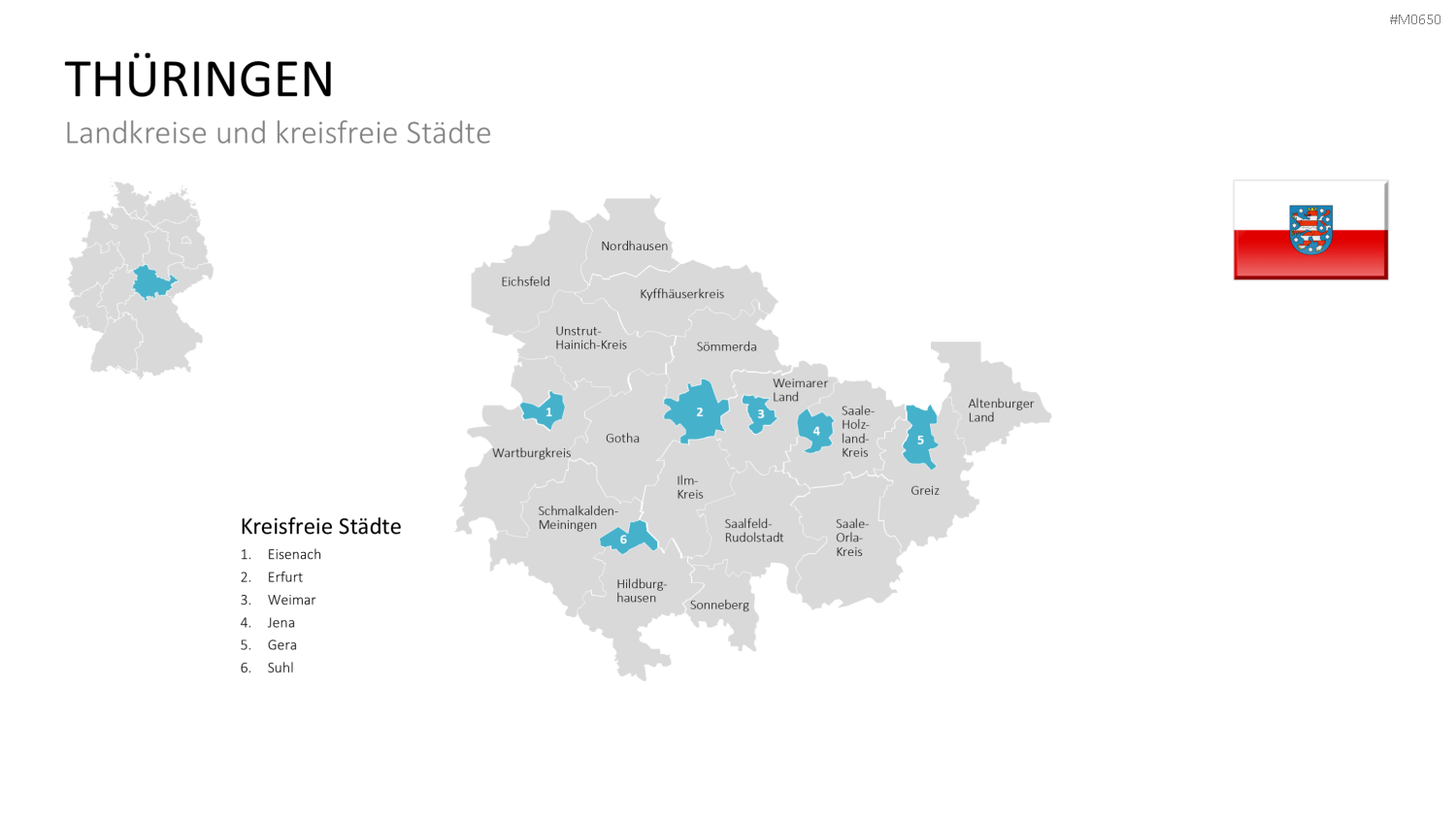 Deutschland Landkreise PowerPoint-Vorlage