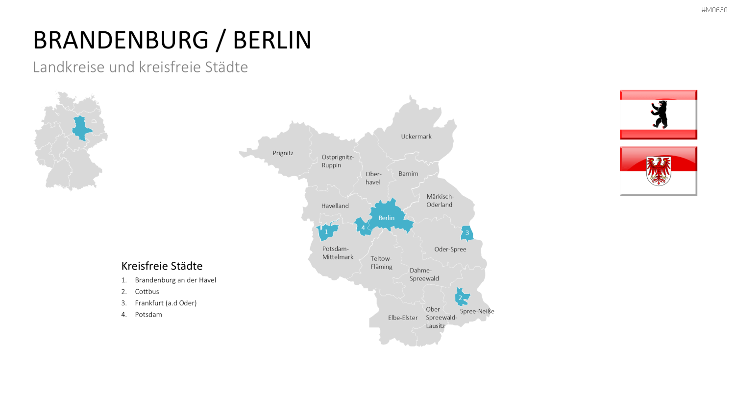 Deutschland Landkreise PowerPoint-Vorlage