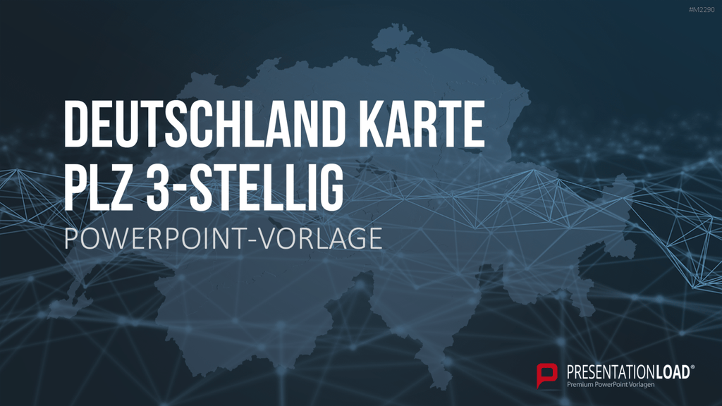 Deutschland - PLZ (3-stellig) PowerPoint-Vorlage