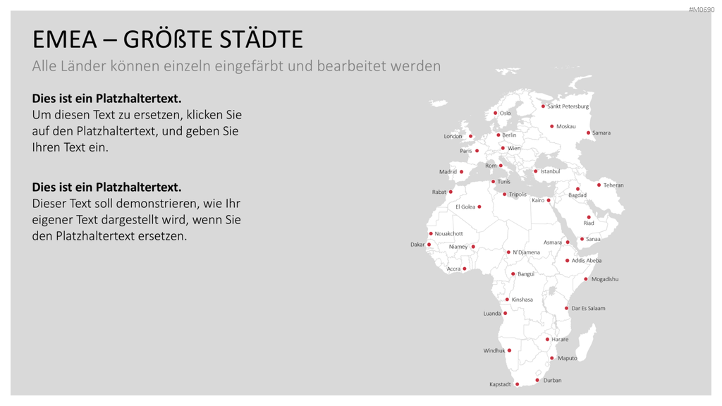 EMEA Region PowerPoint-Vorlage