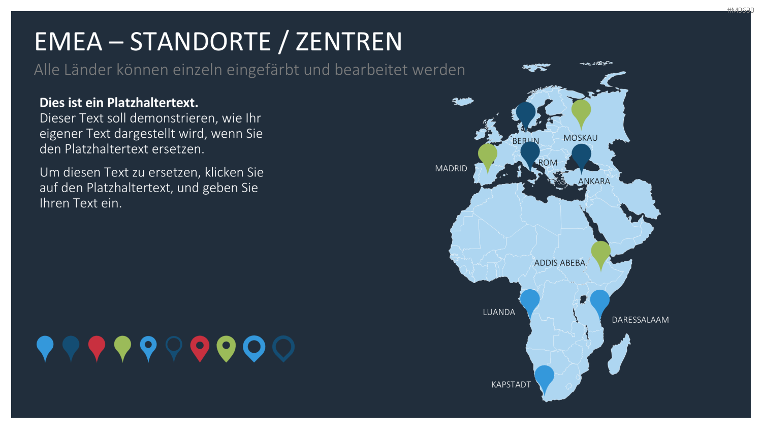 EMEA Region PowerPoint-Vorlage