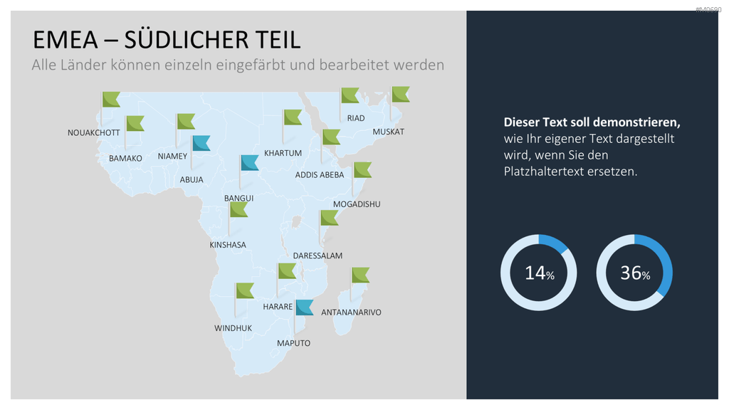 EMEA Region PowerPoint-Vorlage