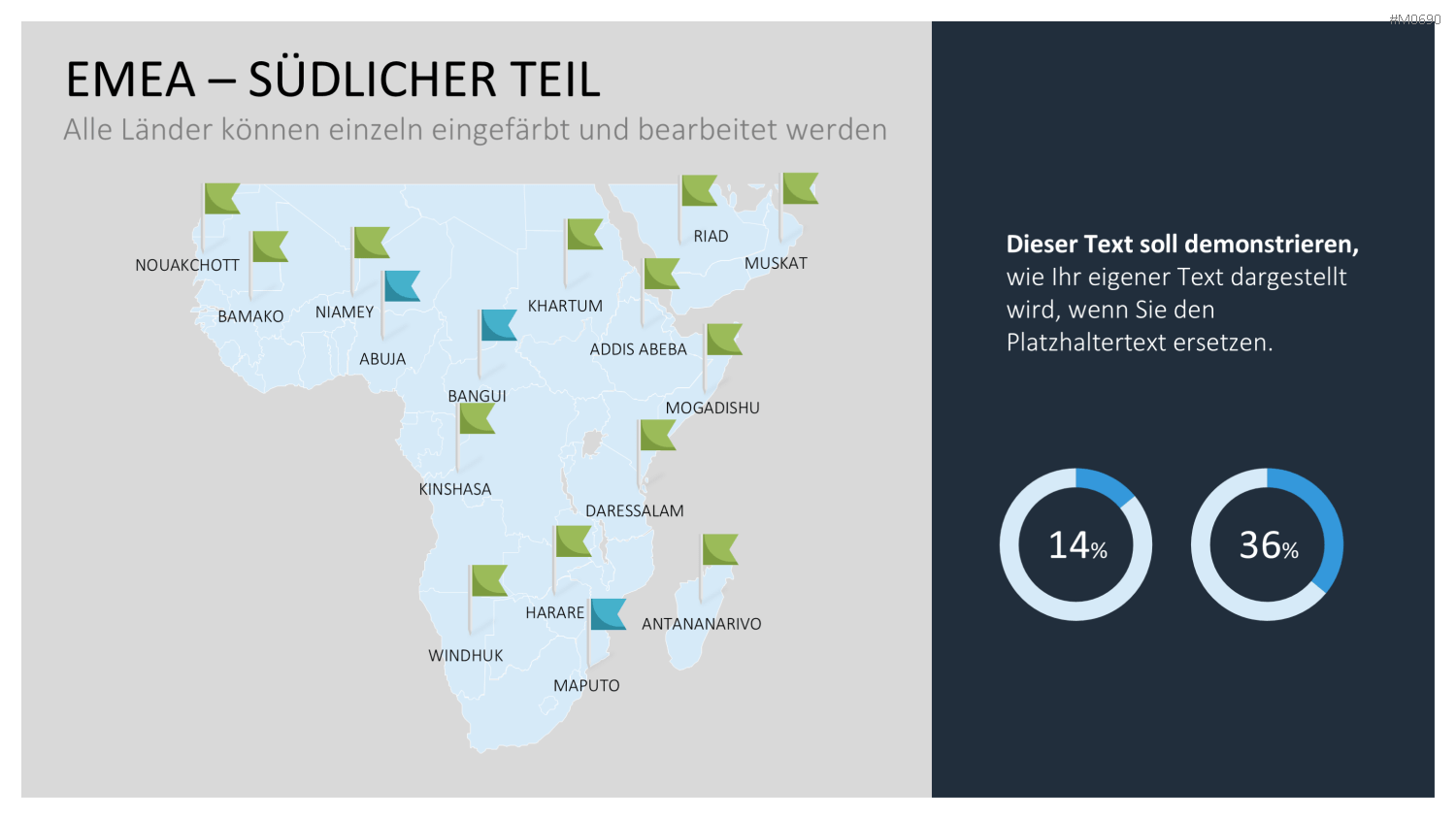 EMEA Region PowerPoint-Vorlage