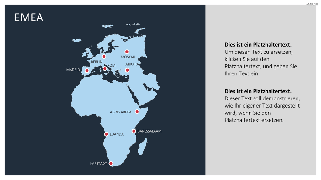 EMEA Region PowerPoint-Vorlage