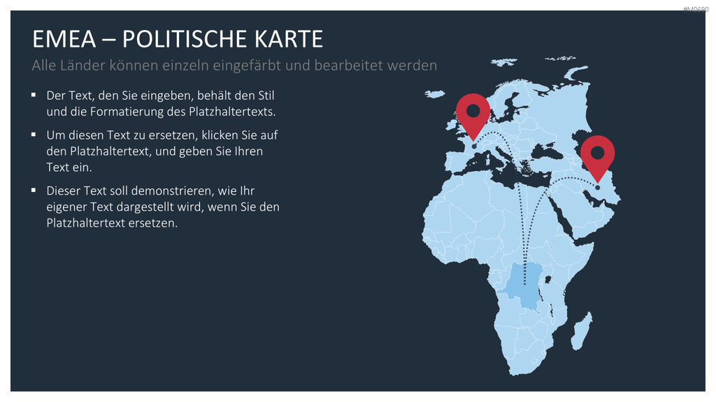 EMEA Region PowerPoint-Vorlage